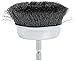Forney 72732 Wire Cup Brush, Fine Crimped with 1/4-Inch Hex Shank, 3-Inch-by-.008-Inch