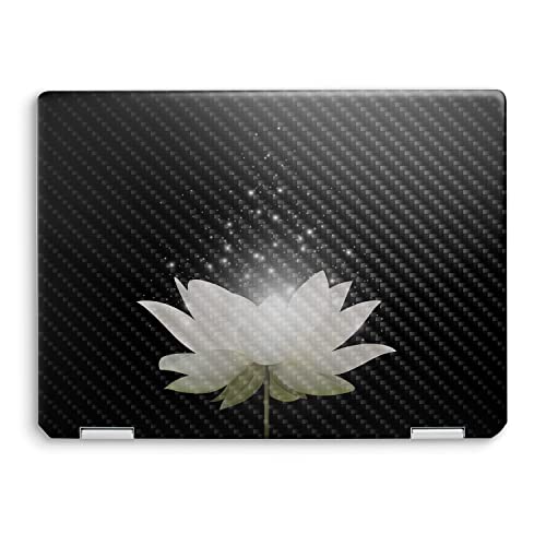 Image of MightySkins Carbon Fiber Skin Compatible with HP Spectre x360 14 inch (2022) Full Wrap Kit - Twilight Lotus | Protective Durable Textured Carbon Fiber Finish | Easy to Apply | Made in The USA