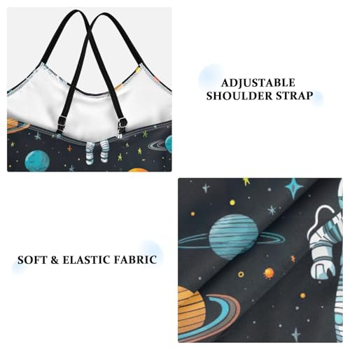 Space Planet Astronaut Girls One Piece Swimsuit Beach Swimwear 208538453