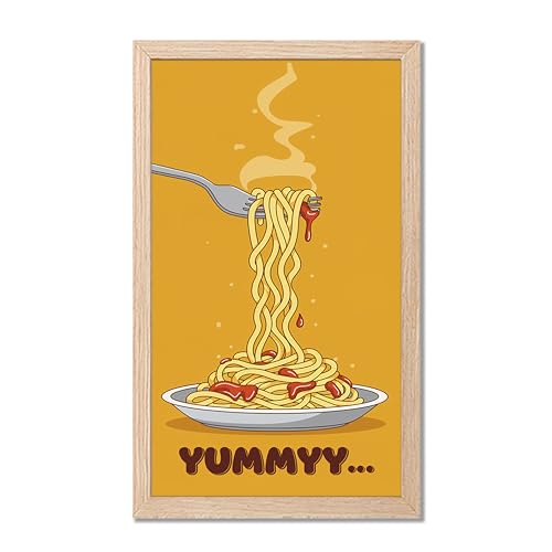 Image of NoWorries Wall art framed painting food posters for cafe decor (Synthetic wood frame) inch300 GSM premium art HD prints inch Wall painting for Home & Kitchen Decor (Pattern illustration)( Set of 1, Framed Painting) (NATURAL, ART-1, 10X19INCHES)