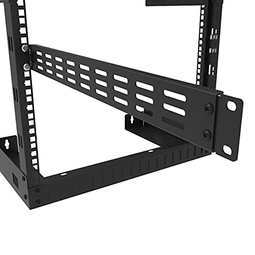 Jingchengmei 1U Hinged Blank Panel - Slot Vented Server Rack Panel For 19-Inch Network Cabinet Or Server Rack Enclosure Black (1Uvbphn, Black) #TOP1