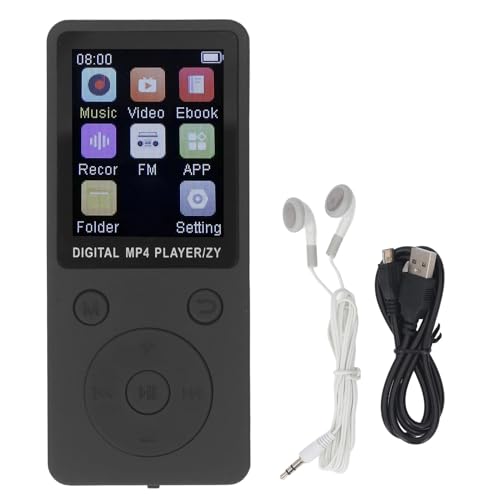 Jiawu MP3 �v���[���[�ABluetooth 5.0 ���y�v���[���[�AHiFi �T�E���h�t���AHD �X�s�[�J�[�����A�d�q�u�b�N�A�t�H�g�r���[�A�[�A�|�[�^�u�� 1.8 �C���`��� MP3 �A�ő� 128GB �܂Ŋg���A�C���z���t�� (��)