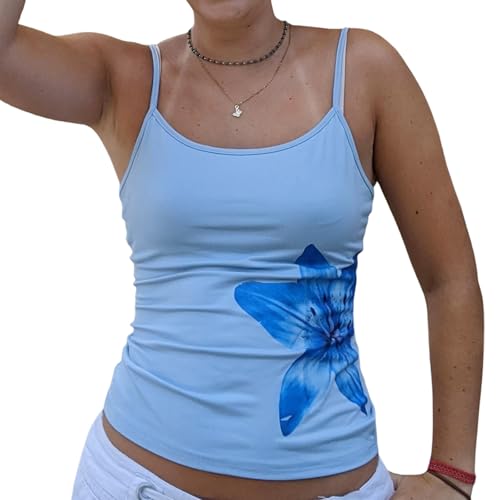 Geagodelia Damen Sexy Spaghetti Tank Top Sommer Trägertop Ärmellose...