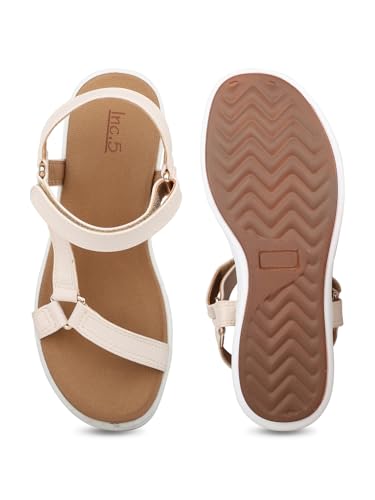Image of Inc.5 Women Black Party And Club Wear Striped Round Heeled Sandals