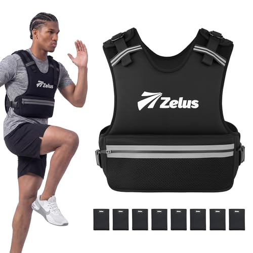 Image of ZELUS Weighted Vest, Z-Fit Soft Iron Adjustable Weighted Vest for Women and Men, Ultra Thin Weight Vest for Home Gym Strength Training Weight Loss Workout, 08-14lb /11-20lb /20-32lb.