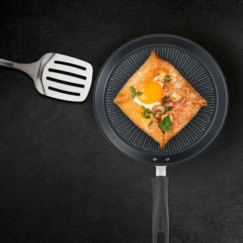 Foto von Tefal Unlimited On Crêpepfanne Induktion 28 cm, Pancake Pfanne mit kratzfester Titanium Antihaft-Beschichtung, Thermo-Signal bei idealer Brattemperatur, für alle Herdarten geeignet, G25939