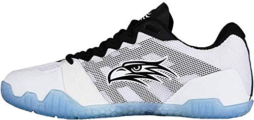 Salming Men's Hawk Squash/Handball Indoor Sports Shoes, White/Black, 8 #TOP1