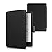 Produktbild kalibri Klapphülle kompatibel mit Amazon Kindle Paperwhite 11. Generation 2021 - Leder Hülle eReader mit Litchi-Struktur - Schwarz
