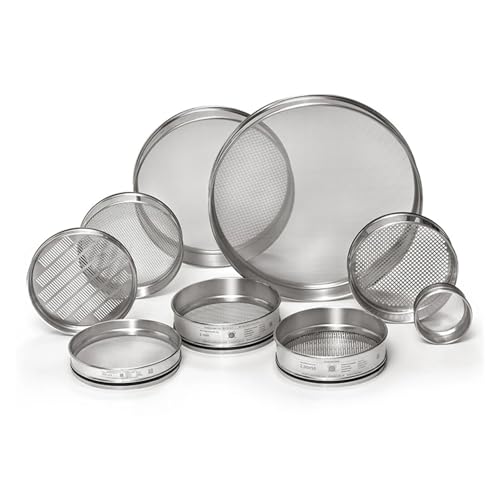 Herramientas eléctricas Tamiz de prueba estándar de laboratorio, filtro de malla, tamiz de muestra, tamiz de suelo, tamiz de farmacopea de inspección, diámetro de 20cm, malla de 12-200 (Color : 200 m