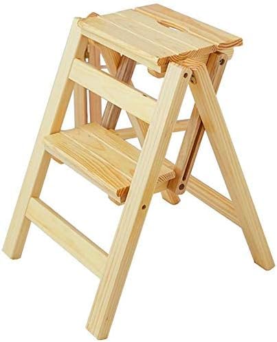 Tabouret de chaise à escabeau en bois noble d'intérieur