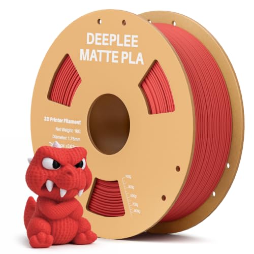 DEEPLEE Matte PLA Filament 1.75mm Ruby Red 1kg
