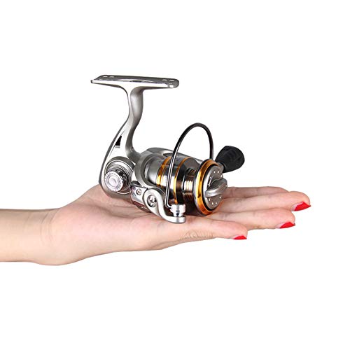 Szkn Fishing 6 Rolamentos Mini na Palma Proporção 5.2:1 Nylon 66 + Material de Fibra de Vidro Mini C