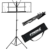 Music Stand for Sheet Music Folding Music Stand with Expandable Reading Surface with Carrying Bag Su