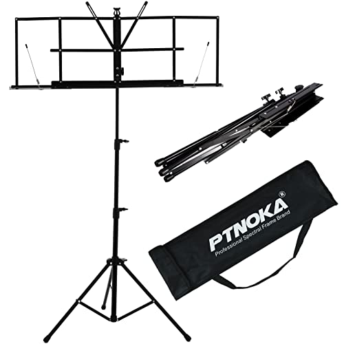 Amazon | PTNOKA 譜面台 拡張性 折りたたみ 楽譜スタンド 軽量 鉄製 高