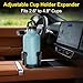 Cup Holder Expander (Adjustable Holder & Base, Auto-Fit Hold, One Button Open), Car Cup Holder Expander for Yeti, Hydro Flask, Nalgene, Owala, Bottles in 2.6