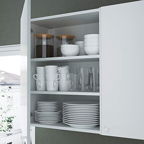Meuble mural cb w ProTuning blanc 2 niveaux charge stable 40cm - 3