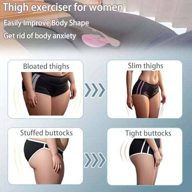 Thigh Trainer,Kegel Exerciser, Pelvic Floor Exercise Devices, Booty Trainer,Inner Thigh Exercise Equipment,Hip TrainerThigh Workout Equipment for Women