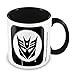 Transformers G1 MGC25399 Mug en céramique 315ml / 11oz-Decepticon Stencil (Black), Multicolore