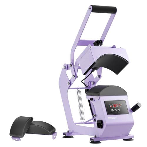 Hat Press Heat Machine for Caps with Precise Temp&Timer Control, Timer Auto Starter, Hat Heat Press...