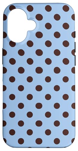 Blue and Brown Polka Dots Classic Polkadots Simple Pattern �X�}�z�P�[�X iPhone 16 �p