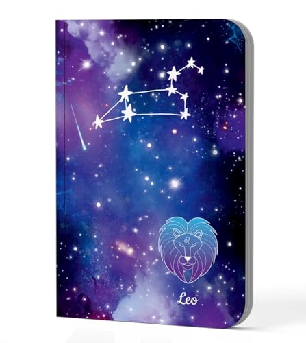 Image of AccuPrints A5 Premium Soft Bound Notebook Size 5.8 * 8.25 inches Diary for Girls and Women (144 Ruled Pages with planner, 80 GSM) (Leo zodiac signs)