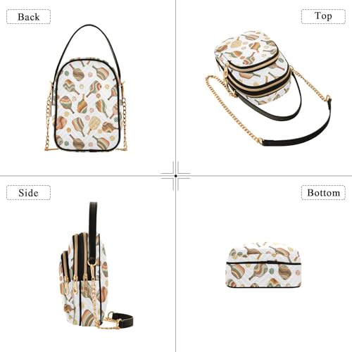 Image of MCHIVER Golf Crossbody Bag for Women Cell Phone Purse Wallet with Removable Chain Shoulder Handbag