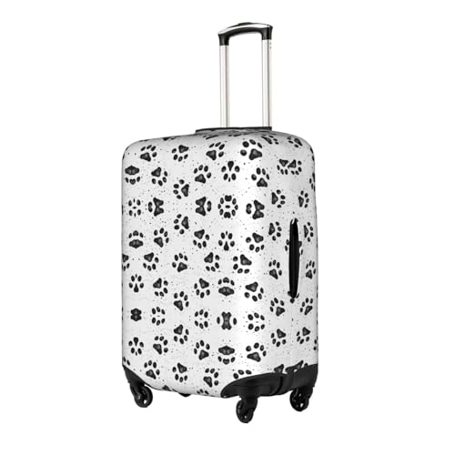 Dog Paw Pattern Print Luggage Cover Washable Suitcase Anti-Scratch Suitcase Cover Protective Cover Fits 18-32 Inch2