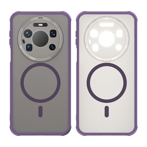 Image of Compatible with Huawei Mate 80 Pro Max Case Cover,Compatible with MagSafe,Anti-Fall,Compatible with Huawei Mate 80 Pro Max 5G SGT-AL10 Cell Protective Phone Case Purple