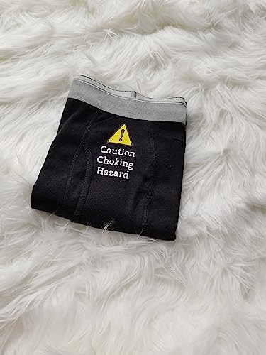 Caution Choking Hazard Boxer Briefs, Funny Boxer Briefs For Men, ONE PAIR3