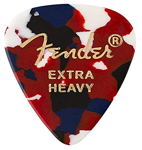 Fender® »351 SHAPE CLASSIC PICKS – CONFETTI« Médiators en celluloïd – Forme: 351 – Pack de 12 – Épaisseur: X-Heavy… - Les Beatles, Paul McCartney, John Lennon, RIngo Starr, George Harrison Fender® »351 SHAPE CLASSIC PICKS - CONFETTI« Médiators en celluloïd - Forme: 351 - Pack de 12 - Épaisseur: X-Heavy…