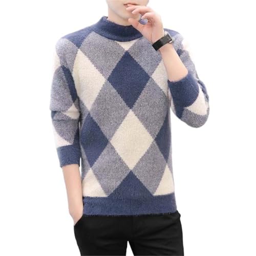 Pull chaud en cachemire homme col rond élégant et doux en maille premium
