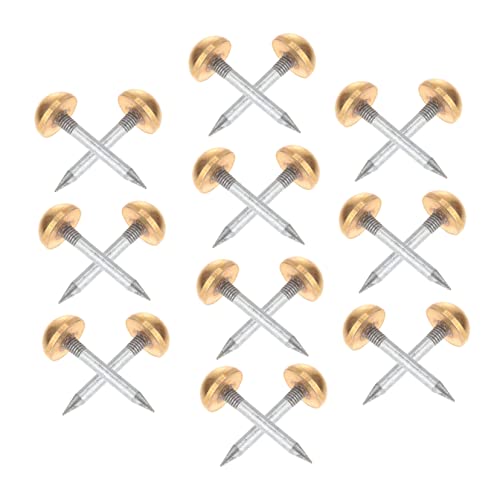 HOLIDYOYO 20 Pcs Solid Metal Upholstery Nails Decorative Furniture Tacks Weatherstrip Nail Upholstery Pin