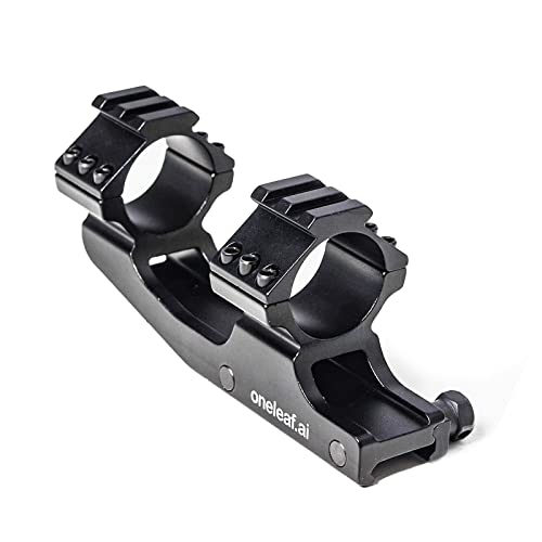 oneleaf.ai Tactical Fixed Cantilever Scope Mount, Dual Ring Scope Mount for Mounting Standard 30 mm/1 Inch Scopes-OLM3022