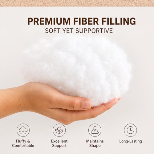 Image of Premium Fur Dog Bed for Small, Medium & Large Dogs | Orthopedic Washable Pet Bed with Fiber Filling, Anti-Slip Bottom & Calming Support | Luxury Mattress for Labrador,German Shepherd,Husky (L)