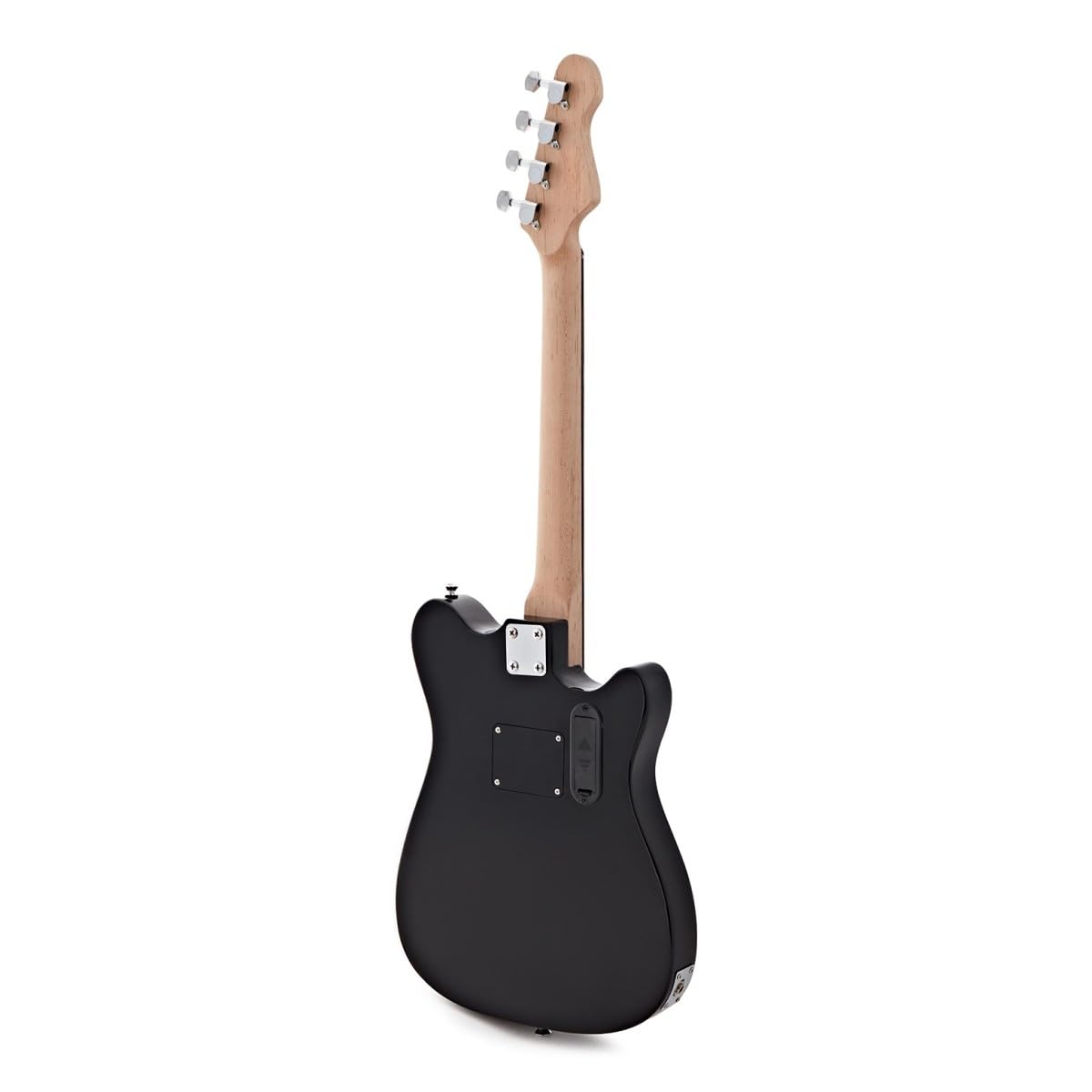 VISIONSTRING Mini Chitarra Elettrica Mancina 1/2 con Altoparlante, Nero | Chitarra Bambini 1/2 con Altoparlante Integrato, Borsa Tracolla Accordatore e Plettri, Mancina, Nero