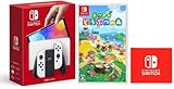 Nintendo Switch(有機ELモデル) Joy-Con(L)/(R) ホワイト + あつまれ どうぶつの森 -Switch【Amazon.co.jp限定】特典 Nintendo Switch ロゴデザイン マイクロファイバークロス 同梱