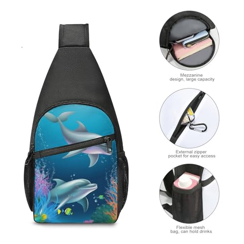 Bolso bandolera deportivo sling para hombres y mujeres miniatura 5