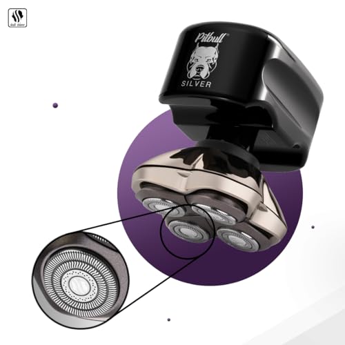 Skull Shaver PBS-PRO Pitbull Silver Pro: Electric Head Shaver For Men, Wet & Dry Bald Head Shaver thumb #4