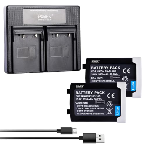 �j�R���@��Ή� Z9 D6 D5 D4S D4 �J�����p�����d�� (2 �Z�b�g) - 10.8V�A3350mAh �J�����݊� USB �[�d�� EN-EL18D �yPSE �F�؍ς݁z6GP [���s�A���i]