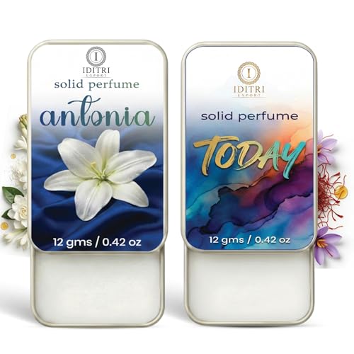 Image of Solid Perfume |Today&Antonia Alcohol Free Wax Perfume Balm, Long Lasting | Pocket Tin 12g, Pack Of 2| Non Greasy Smooth Glide, Travel Friendly Men And Women