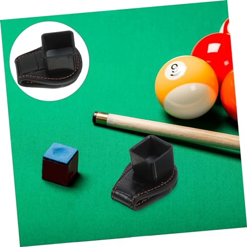 Porte-craie de billard magnétique en cuir robuste - 2