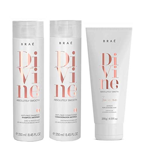 Kit Shampoo Condicionador e Leave-in Braé Divine