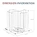 KOTEMON Cup and Lid Holder, 4 Compartment, Square | Rotating Coffee Cup Dispenser Lid Carousel for Restaurant, Buffet, Coffee Station, Bar, Countertop, Clear Acrylic