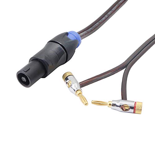 Cable Speakon a plátano macho con bloqueo giratorio anticaídas para audio DJ PA 2