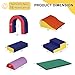 TODEFULL 10 Piece Foam Climbing Blocks, Soft Climbing Toys for Toddlers, Lightweight Baby Climbing Gym, Indoor Baby Activity Play Set for Crawling Climbing and Sliding