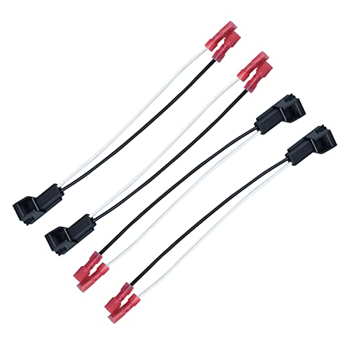 72-4568 Speaker Adapter Wiring Harness Replacement For General Motor Vehicles Gmc Buick Cadillac Chevy Silverado Sierra Suburban Yukon Cobalt Colorado Front Rear Door Speaker Connector (4Pcs) #TOP6