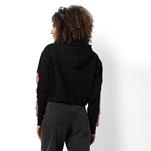 Image of PINACOLADA Women's Double Striped Hoodie with Ribbed Hem for Casual Wear | Hooded Neck | Long Sleeve | Pull On Closure | Cotton Sweatshirt Crafted with Comfort Fit for Everyday Wear