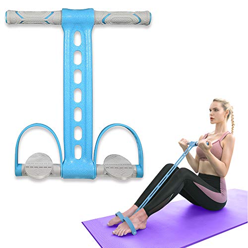 Yoga Pedal Resistance Band Elastic Pull Rope Fitness Sit-up Exercise Equipment at Home Gym Arm Abs...