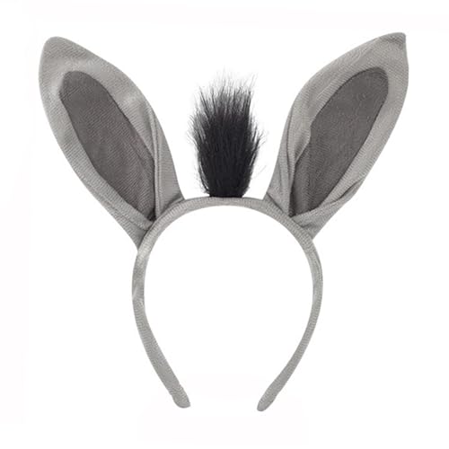 LOVINSHOW Donkey Ears Headband Halloween Cosplay Costume Accessories