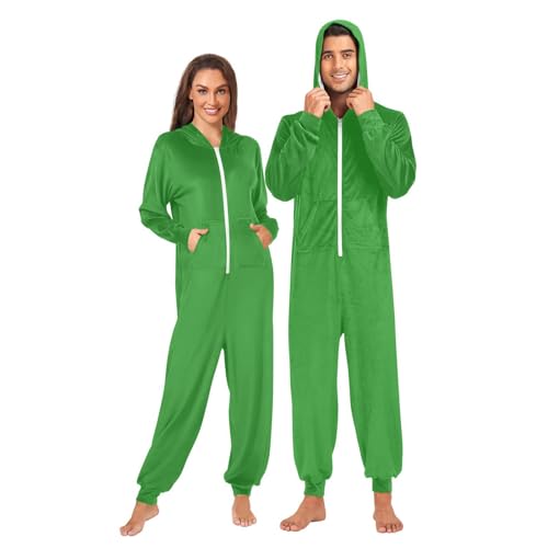 Amazon.com: UMIRIKO Forest Green Adult Onesie Pajamas for Men
